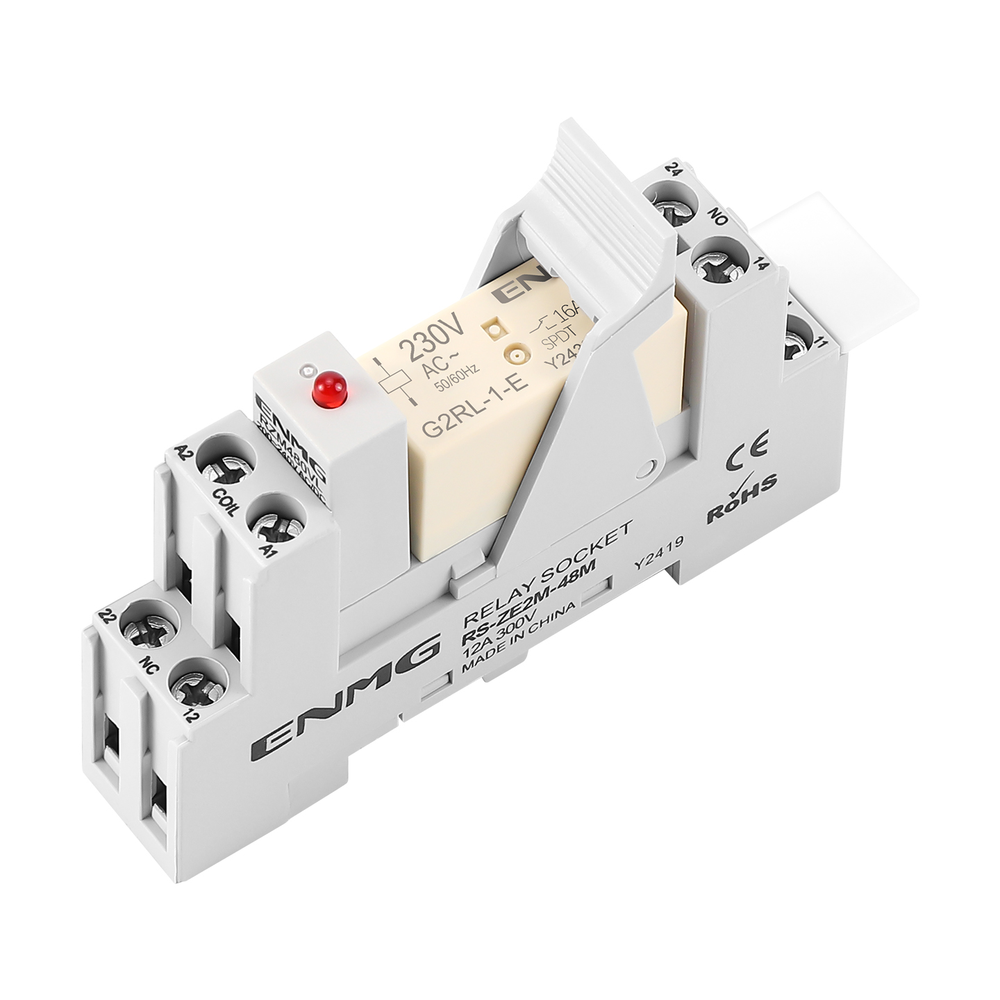 G2RL DIN Low-profile relays with DIN socket options