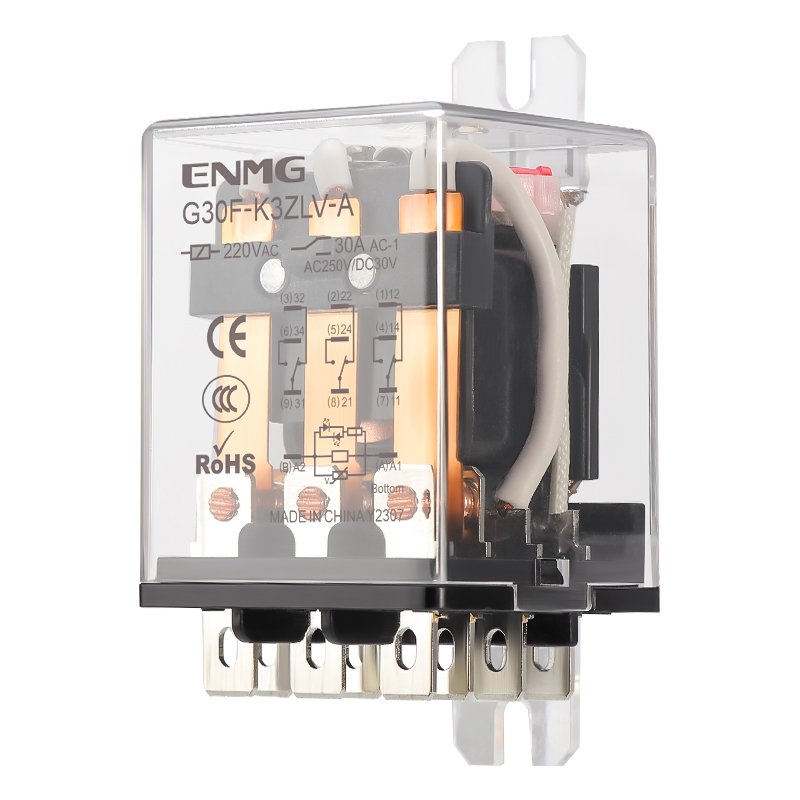G30F Type KA 30 A power relays with mounting ears