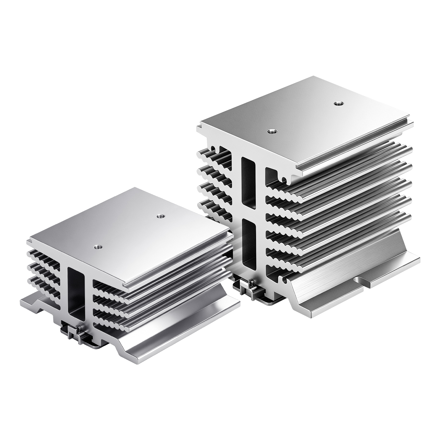 HS3D DIN-rail aluminum heat sinks for solid-state relays