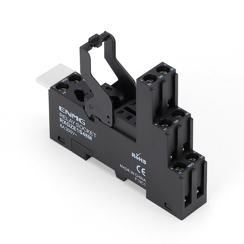 RXGZE1S35M / RXGZE1S48M Cage-screw DIN sockets for RJ and RXG relays