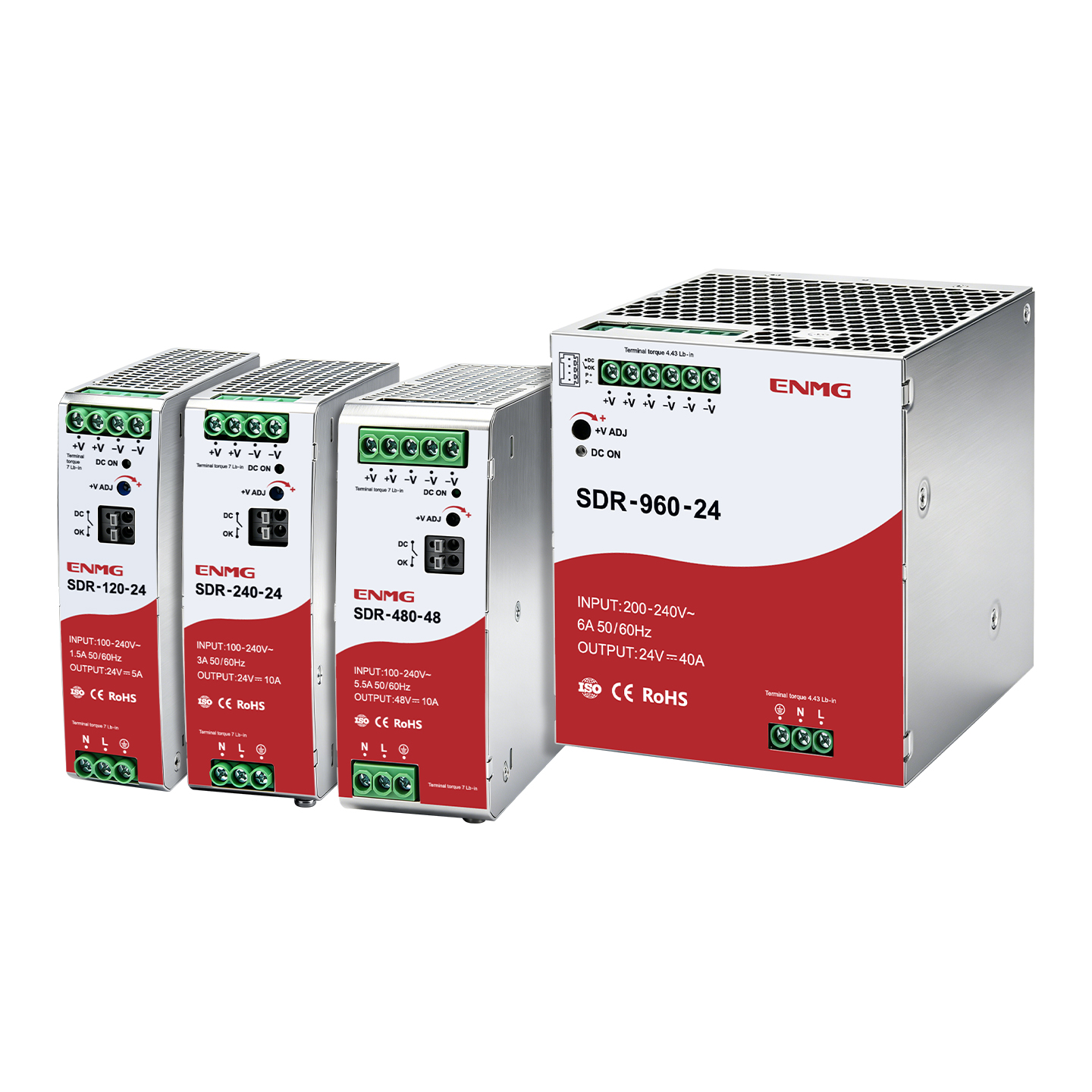 SDR power supplies Active-PFC DIN-rail power supplies